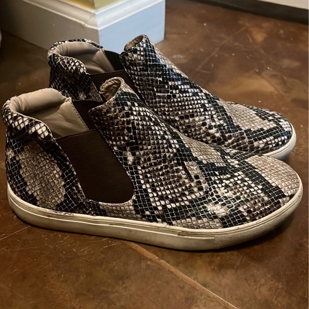 Snake skin sneakers